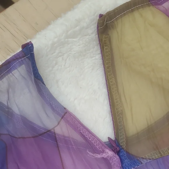 Elegant SHEER Multicolor Maxi Dress - Picture 10 of 13